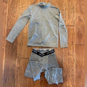 Tek Gear Gray DryTek Layering Top and Pants